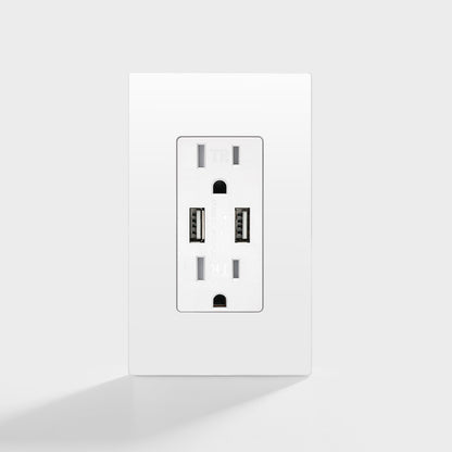 SXUT1542 125V WR USB Outlet with Dual Indicator Lights| 【SAFEGFCI】