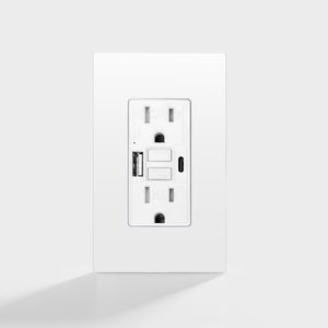 UWTST15/20 125V WR GFCI Outlet with Dual Indicator Lights| 【SAFEGFCI】