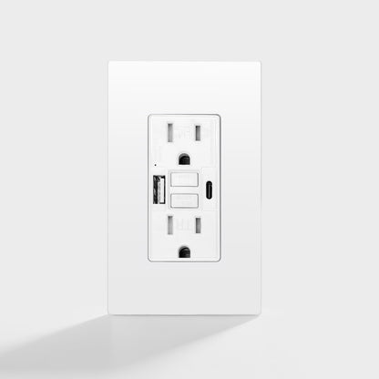 UWTST15/20 125V WR GFCI Outlet with Dual Indicator Lights| 【SAFEGFCI】